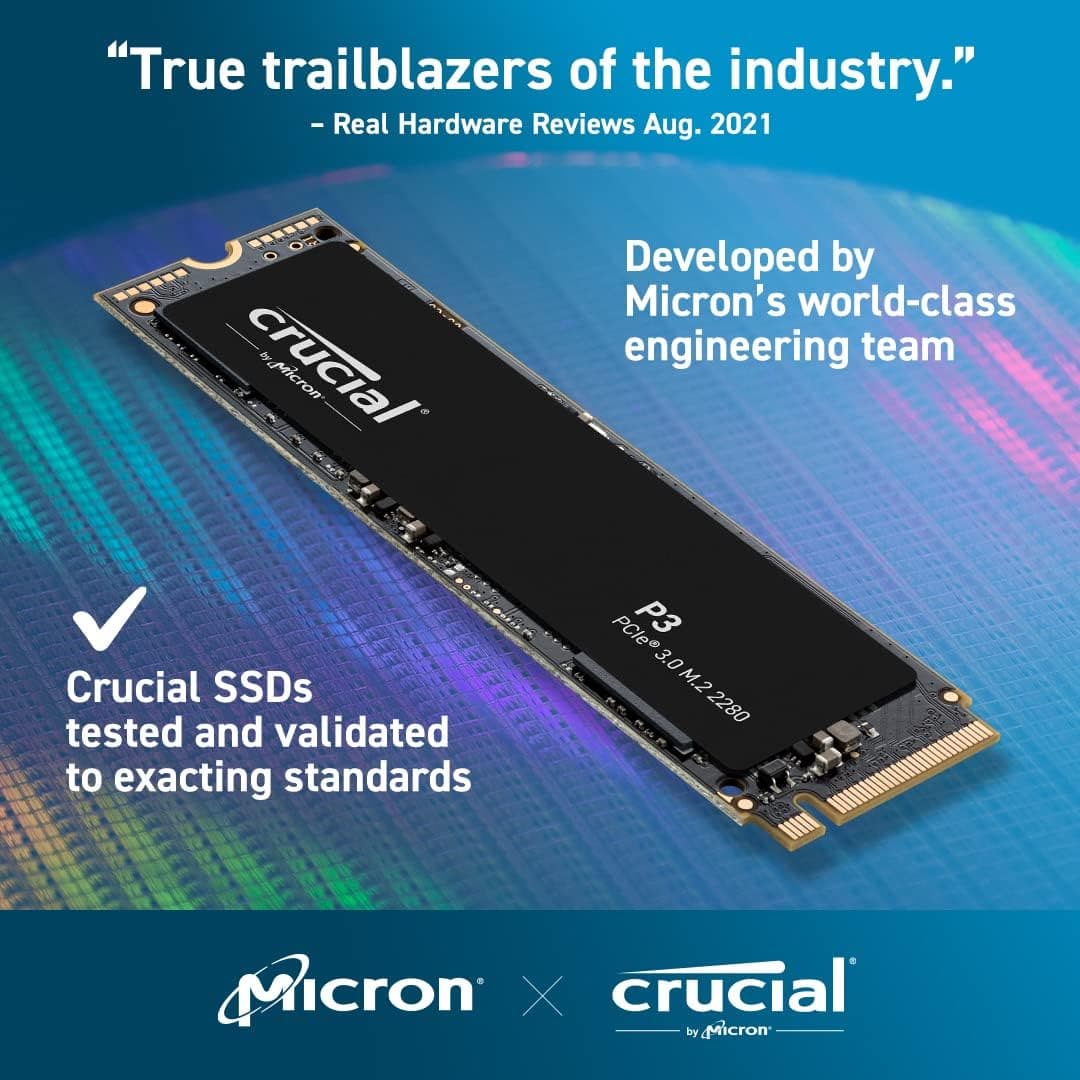 Buy Crucial,Crucial P3 500GB M.2 PCIe Gen3 NVMe Internal SSD - Up to 3500MB/s - CT500P3SSD8 - Gadcet UK | UK | London | Scotland | Wales| Near Me | Cheap | Pay In 3 | Solid State Drive